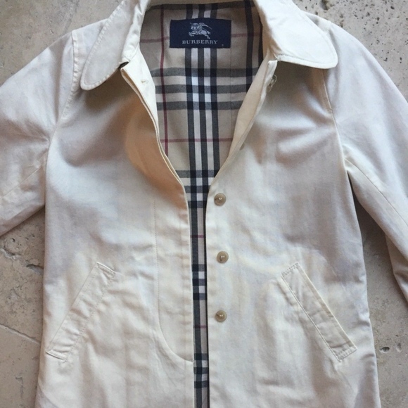 Burberry Coat Girls Authentic  Sz 8 - Picture 5 of 8